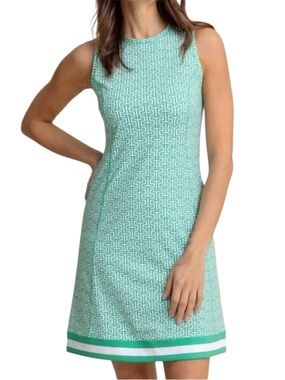 NWT Southern Tide Lyllee ST Geo Printed Performance Dress Size M